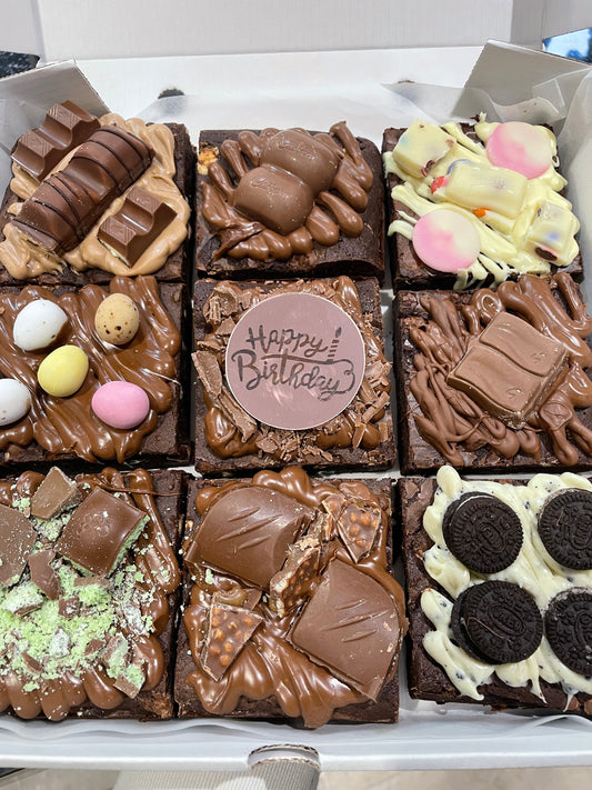 9 inch Square Brownie Treat Box
