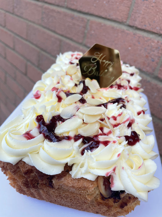 Cherry Bakewell Loaf cake