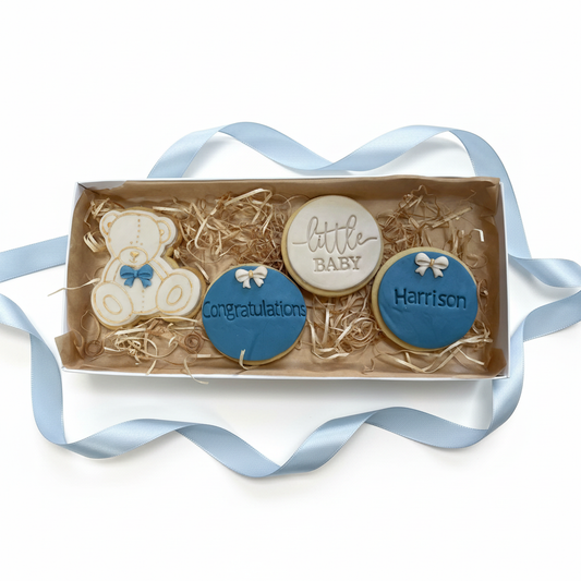 Personalised Baby Biscuit Gift Box